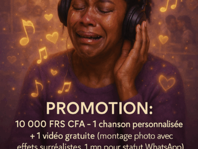 ACHAT D'UNE CHANSON FAITE POUR TOI!