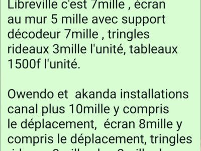 Installation, décoration et autres